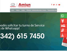 Tablet Screenshot of amiun.com.ar